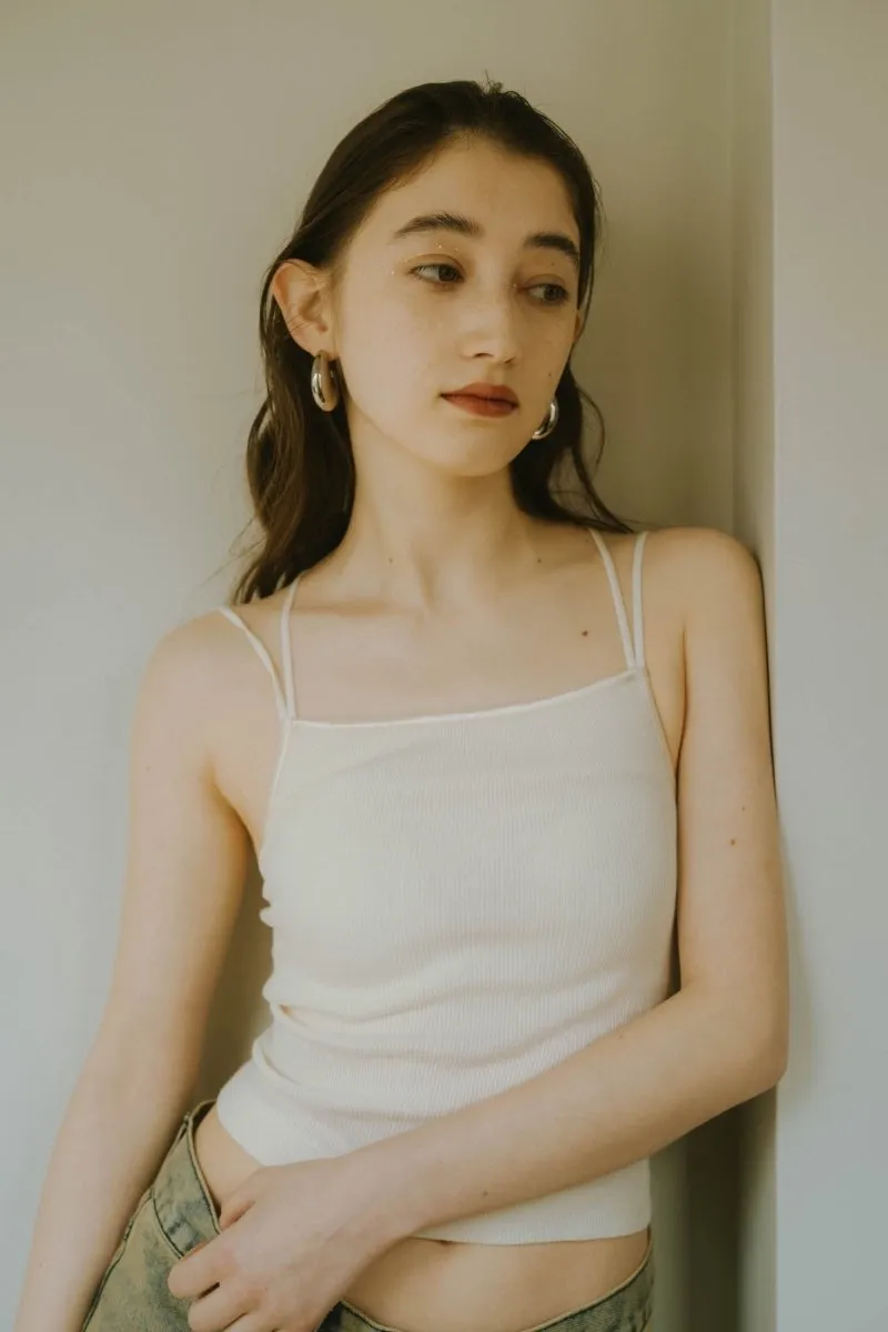 back cross cap in camisole/3color