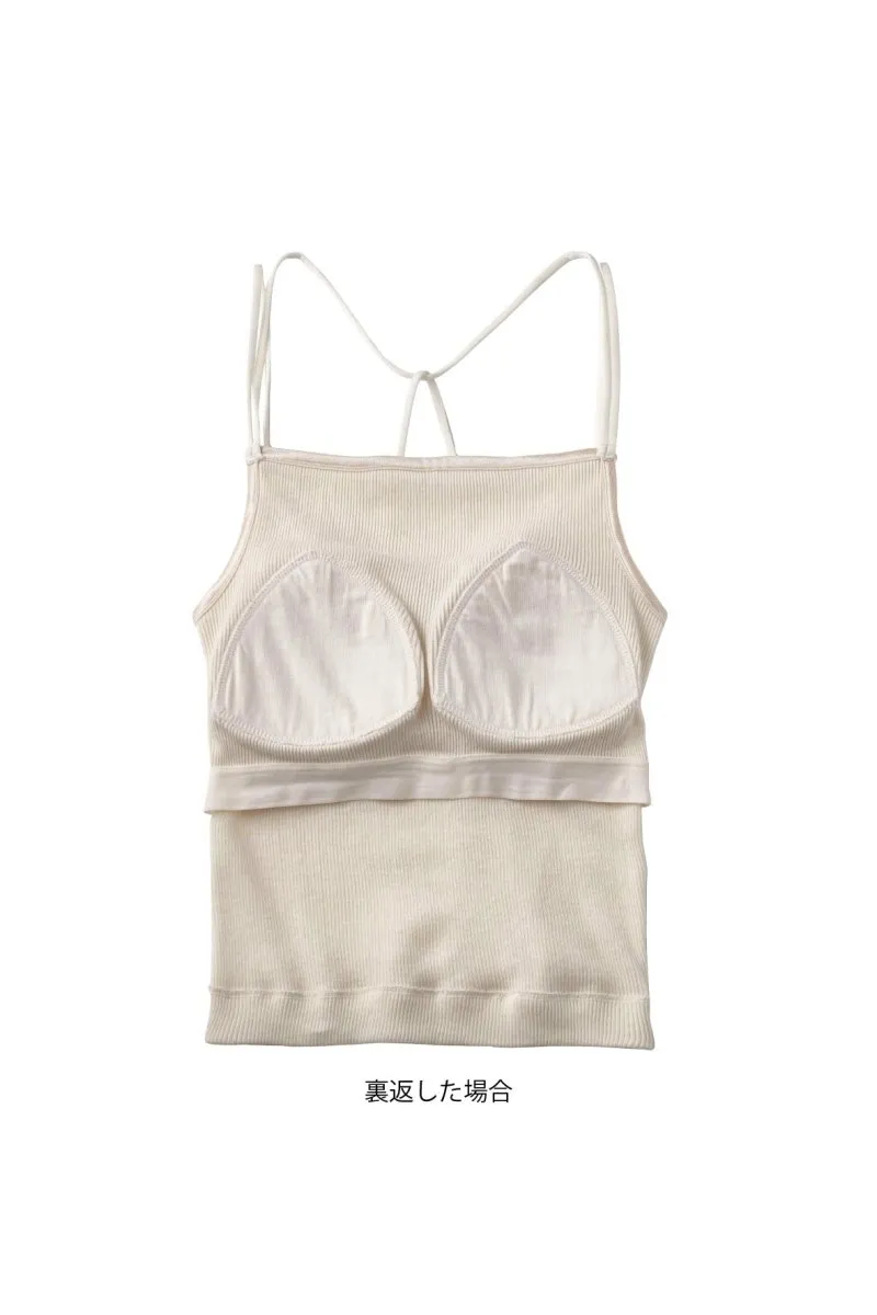 back cross cap in camisole/3color