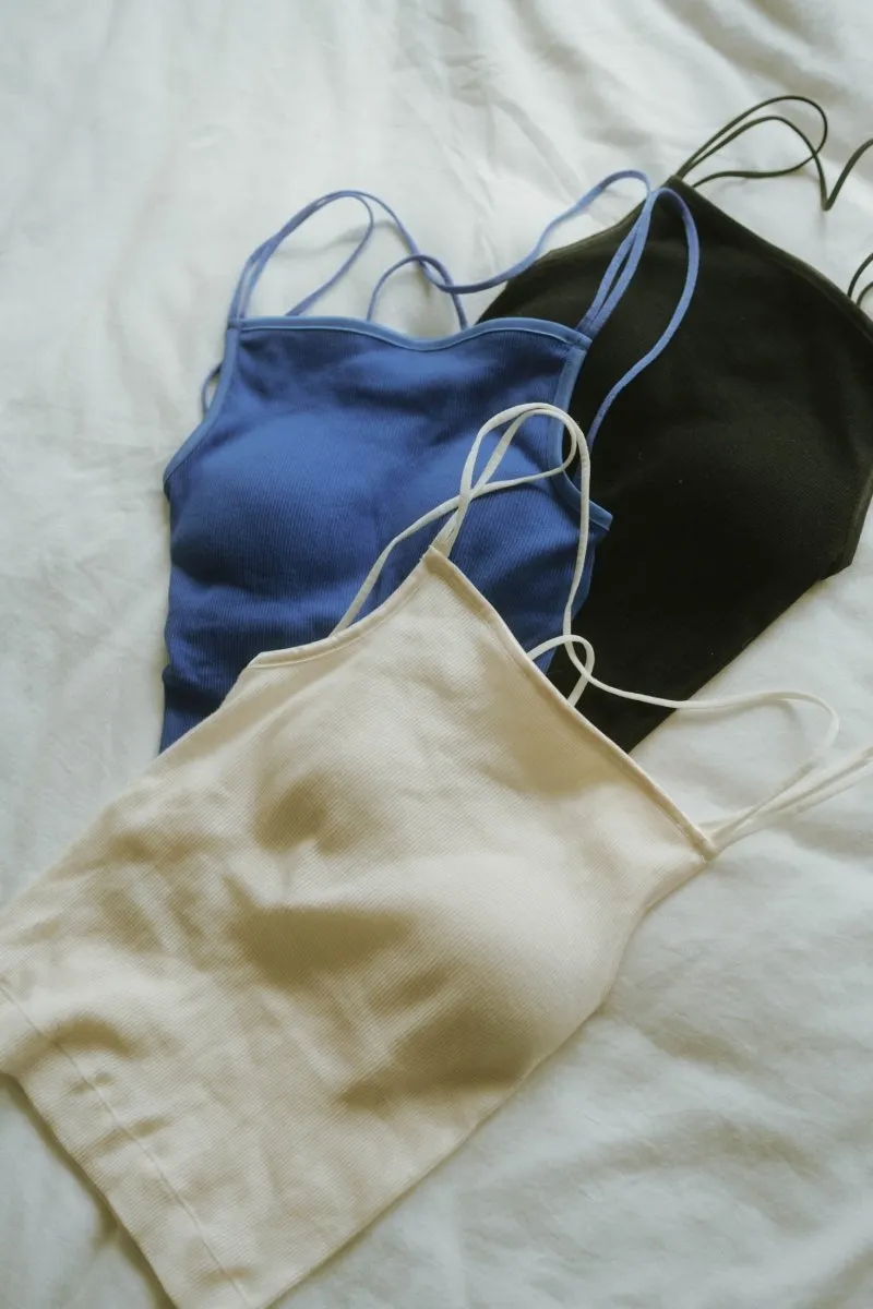back cross cap in camisole/3color