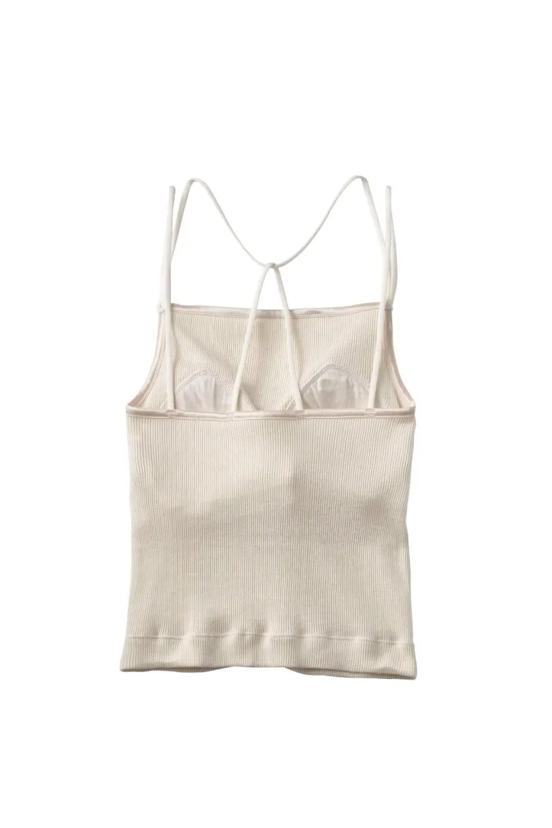 back cross cap in camisole/3color