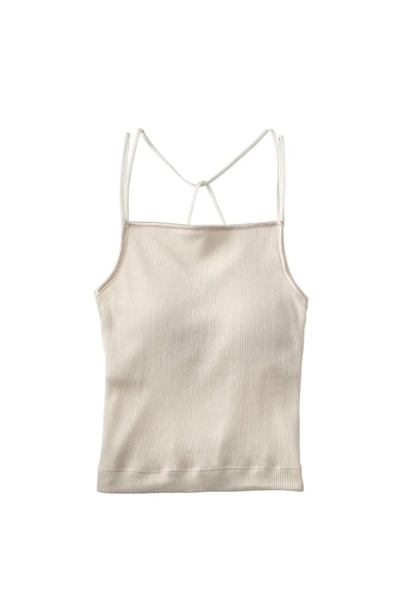 back cross cap in camisole/3color