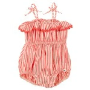Cabana Red Ruffle Romper