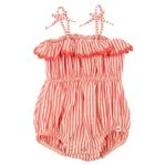 Cabana Red Ruffle Romper