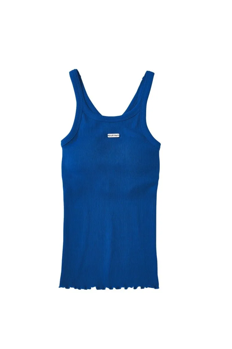 cap in rib tank top/3color