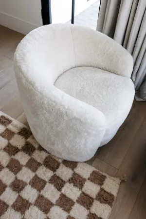 Dakota Faux Shearling Armchair