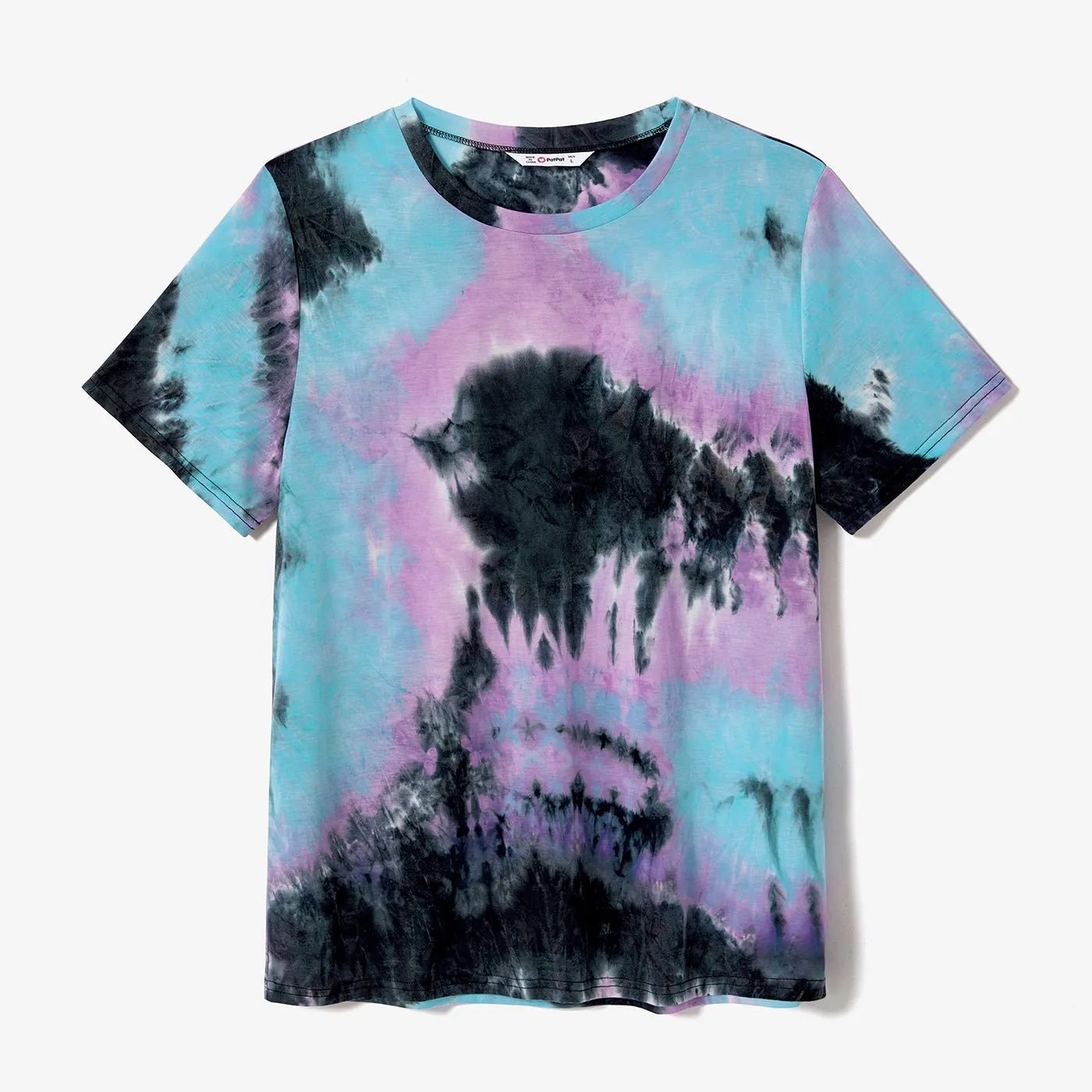 Family Matching Tie Dye Tank Dresses and Short-sleeve T-shirts Sets