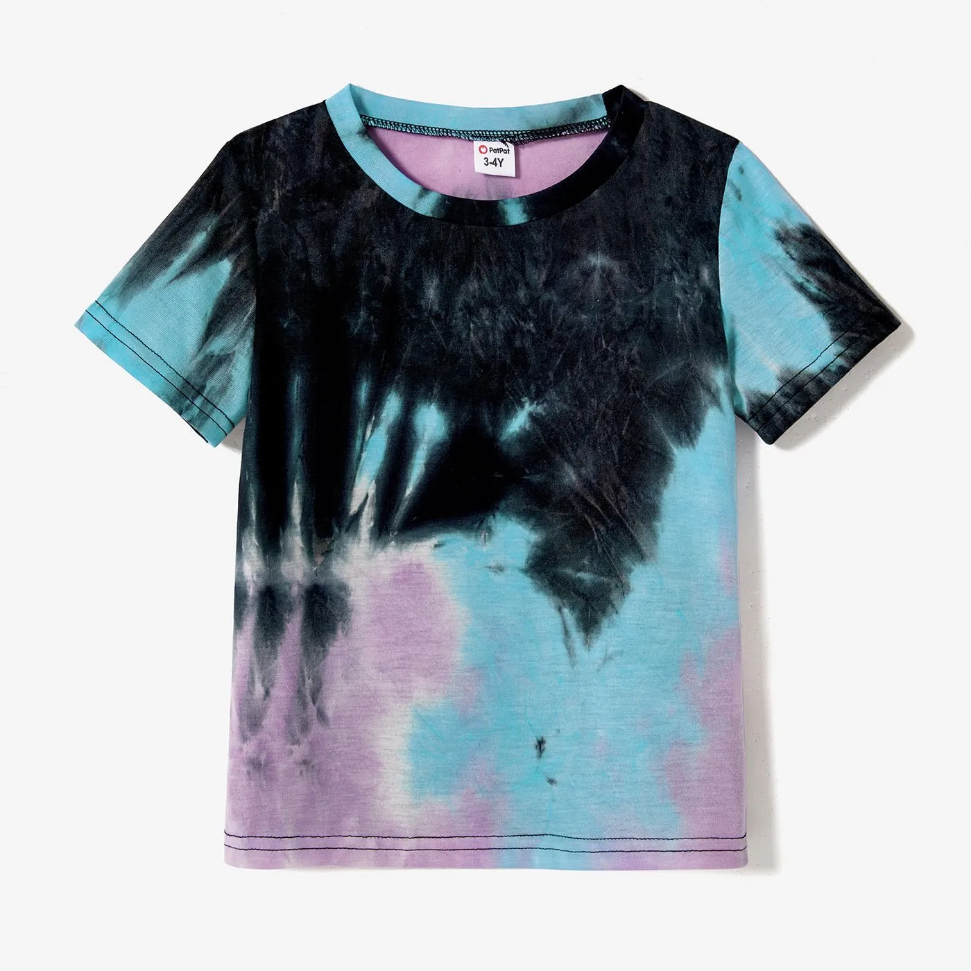 Family Matching Tie Dye Tank Dresses and Short-sleeve T-shirts Sets