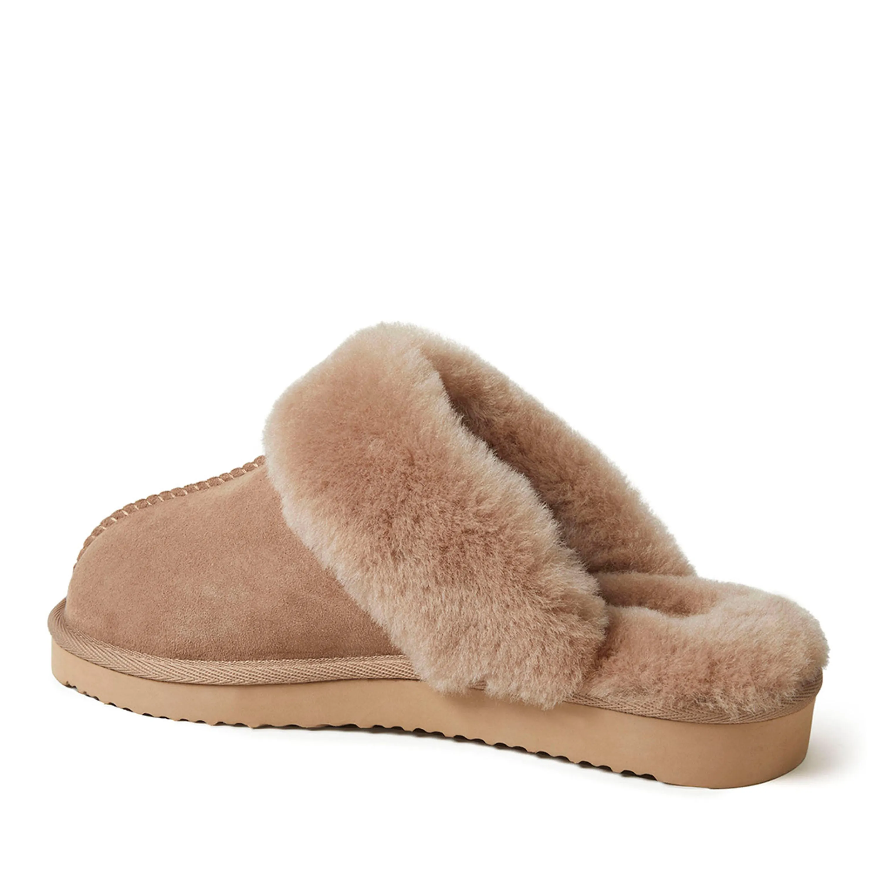 Fireside By Dearfoams Women's Sydney Genuine Shearling Scuff Slipper