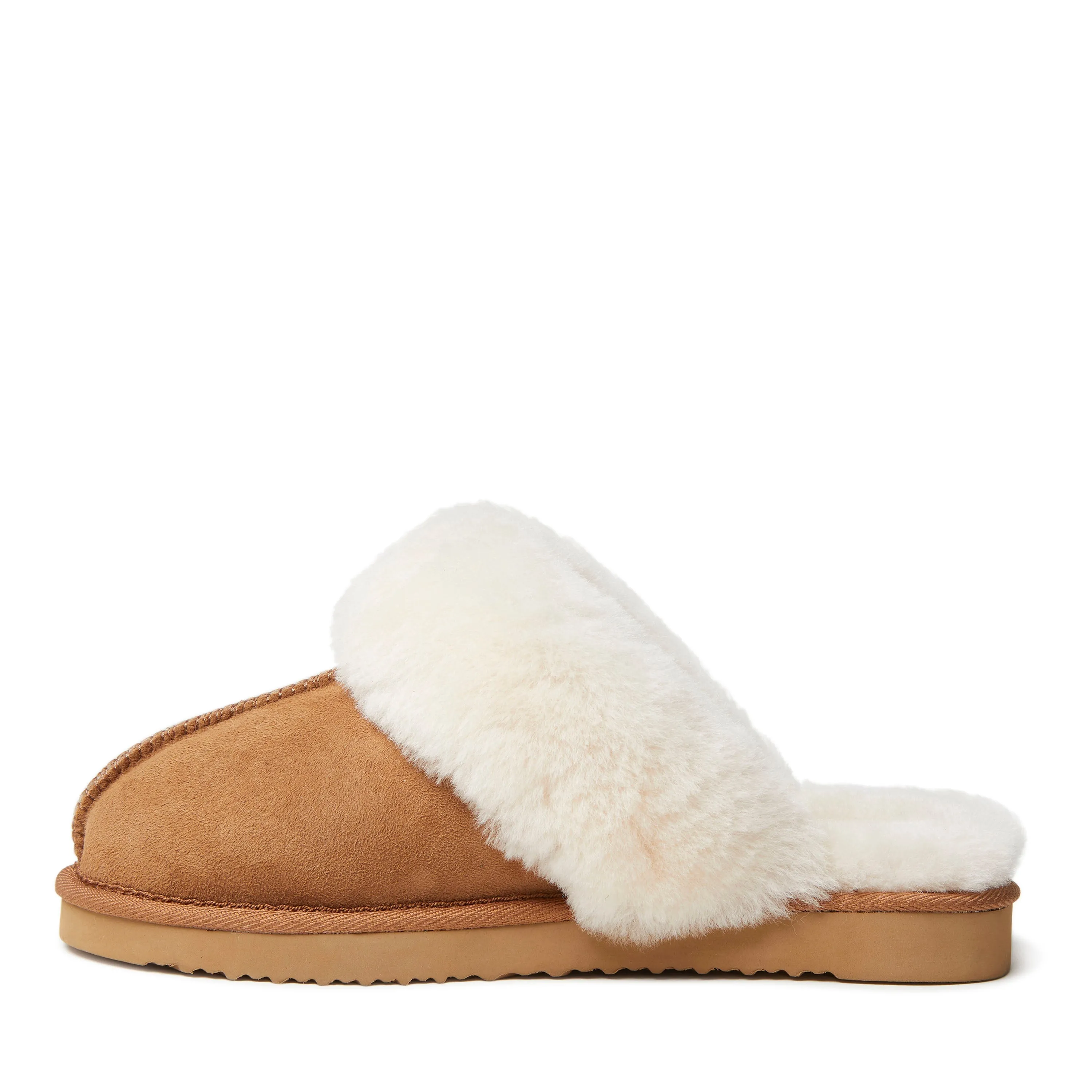 Fireside By Dearfoams Women's Sydney Genuine Shearling Scuff Slipper