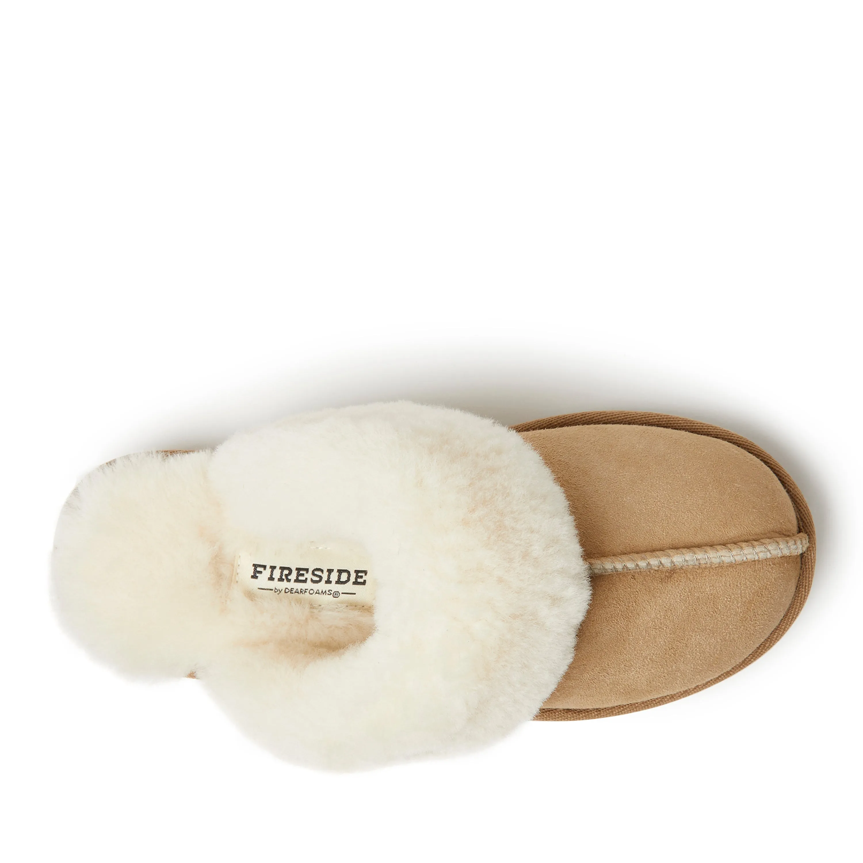Fireside By Dearfoams Women's Sydney Genuine Shearling Scuff Slipper
