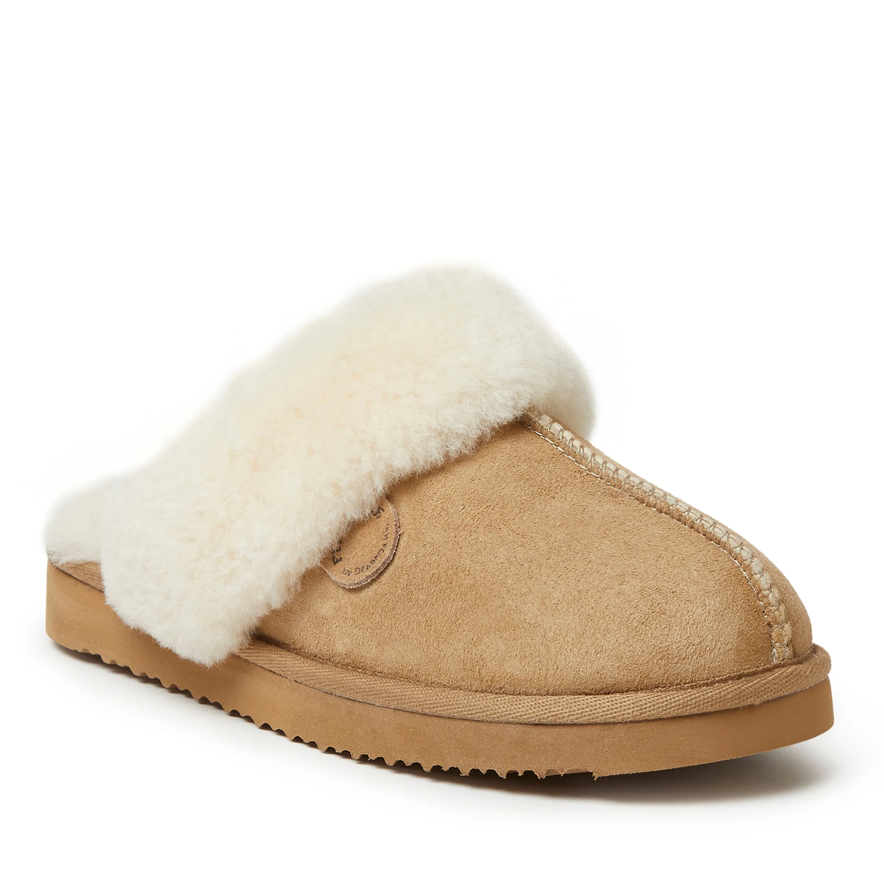 Fireside By Dearfoams Women's Sydney Genuine Shearling Scuff Slipper