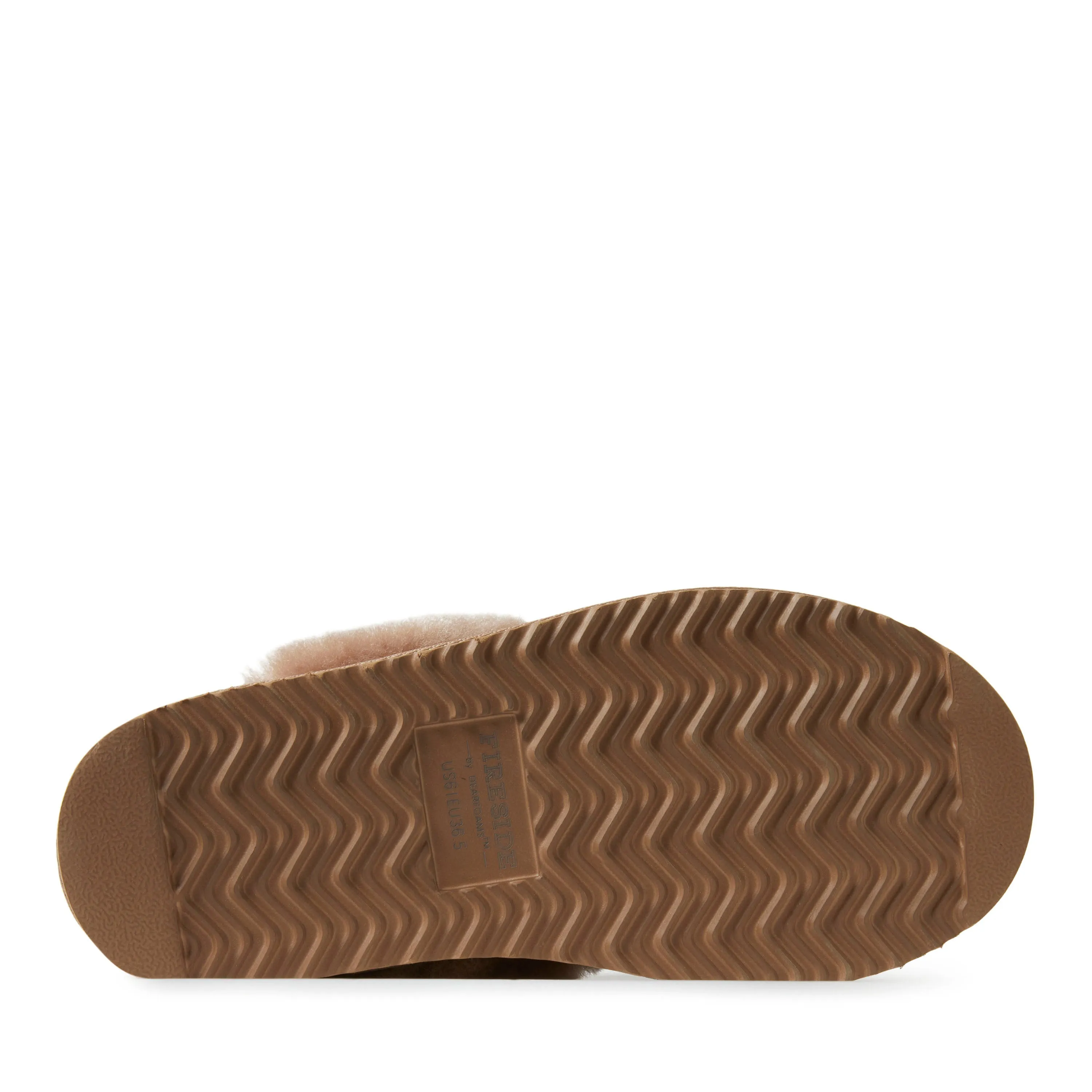 Fireside By Dearfoams Women's Sydney Genuine Shearling Scuff Slipper