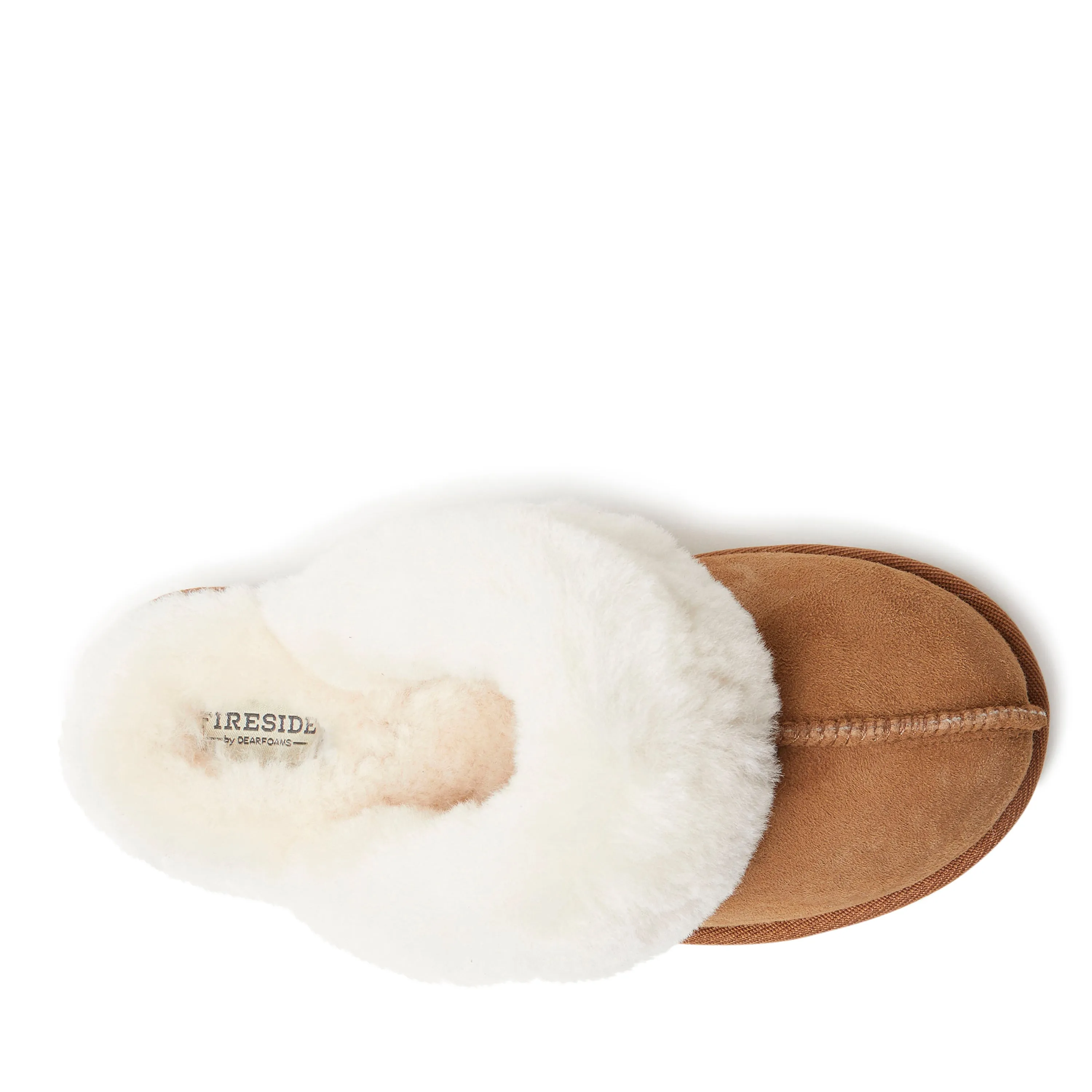 Fireside By Dearfoams Women's Sydney Genuine Shearling Scuff Slipper