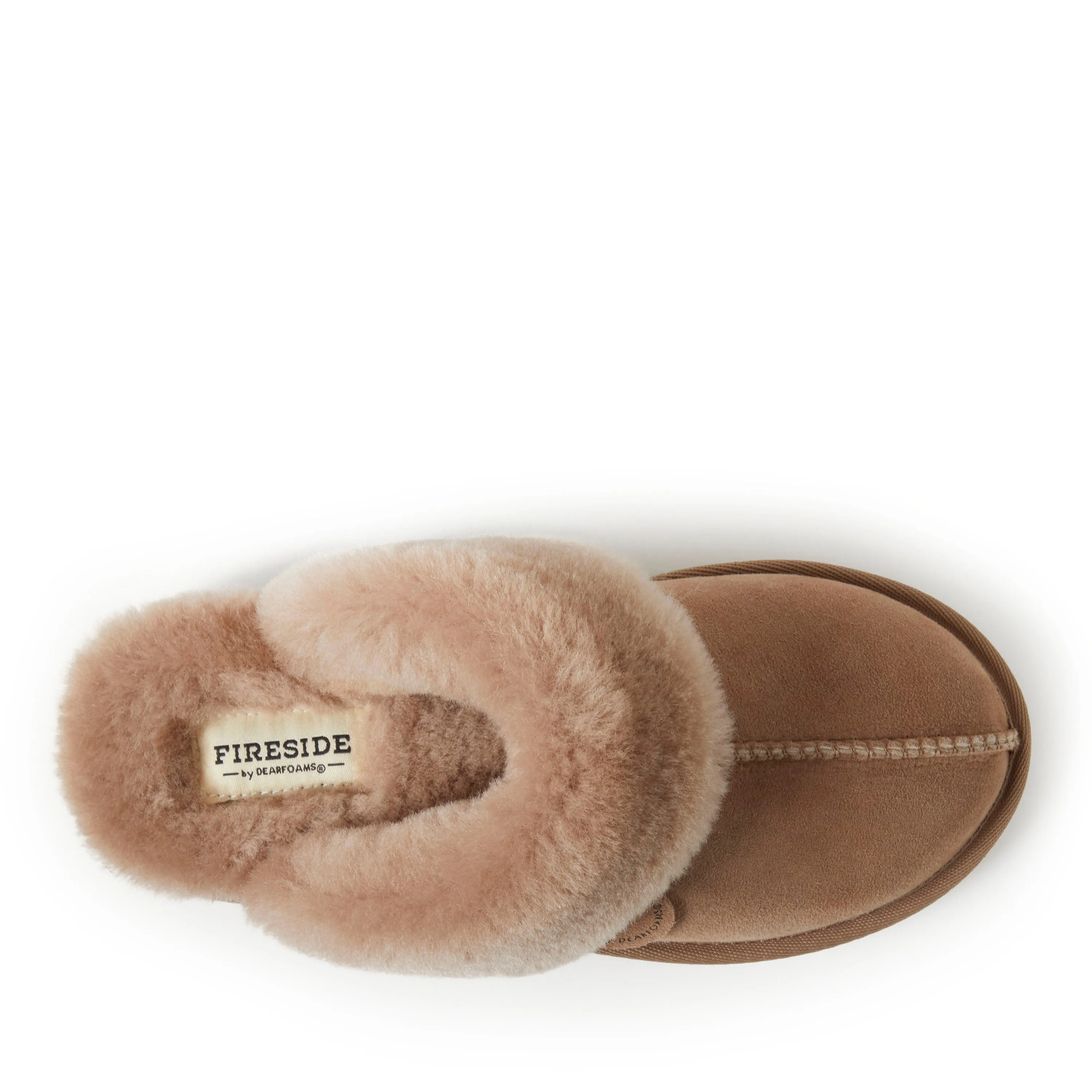 Fireside By Dearfoams Women's Sydney Genuine Shearling Scuff Slipper