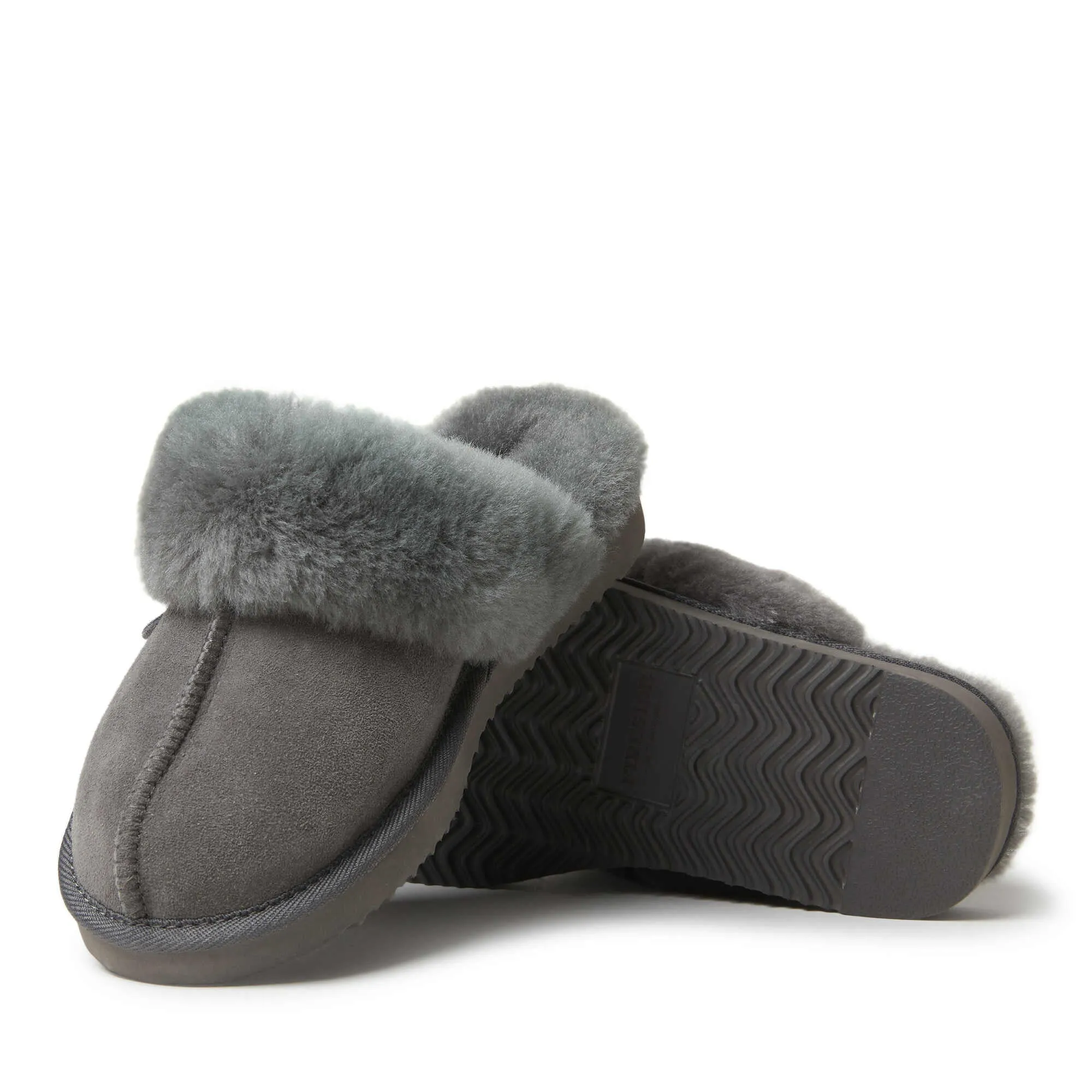 Fireside By Dearfoams Women's Sydney Genuine Shearling Scuff Slipper