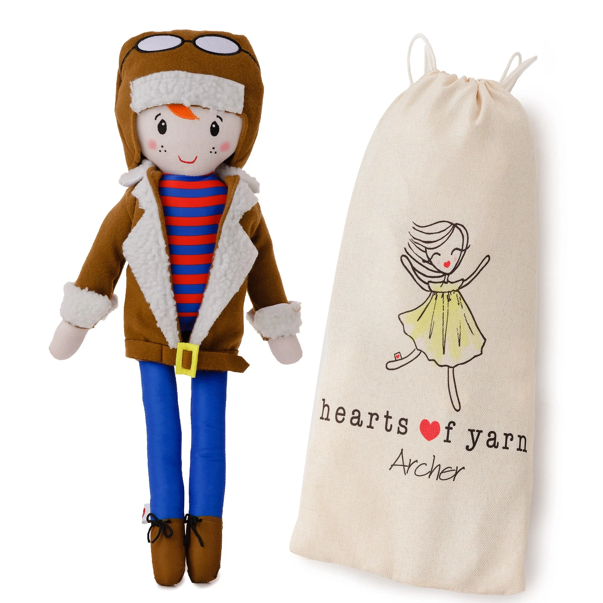 Hearts of Yarn Archer Doll