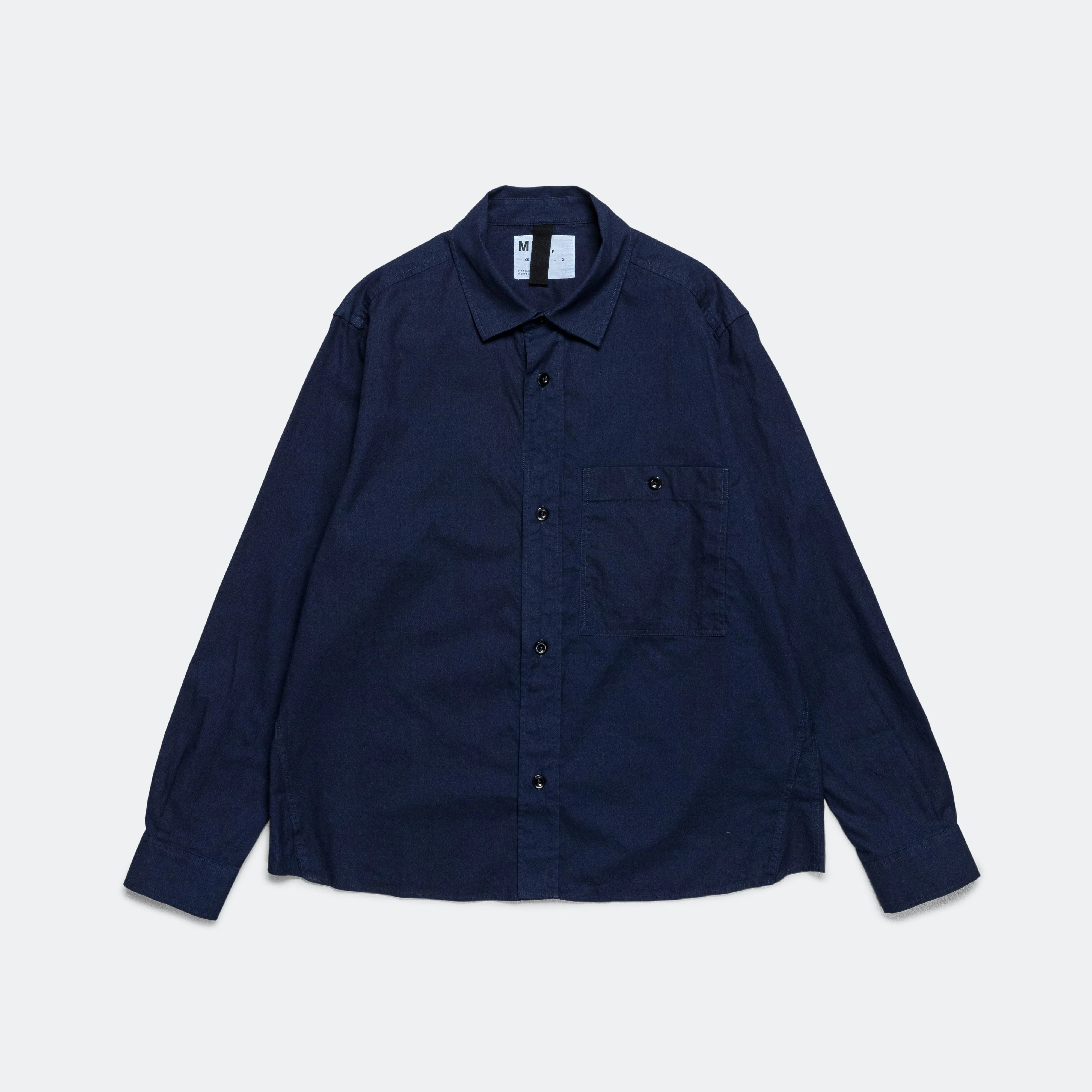 Overall Shirt - Indigo Cotton Plainweave