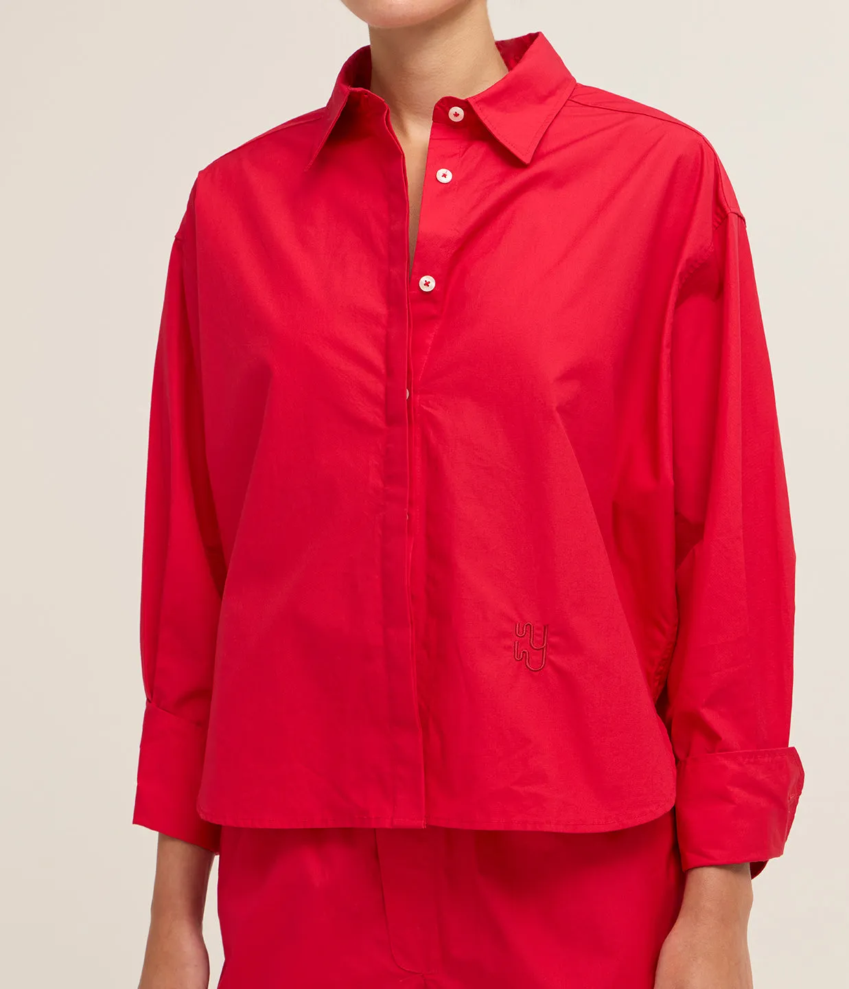 Palma Shirt in Bespoke Red