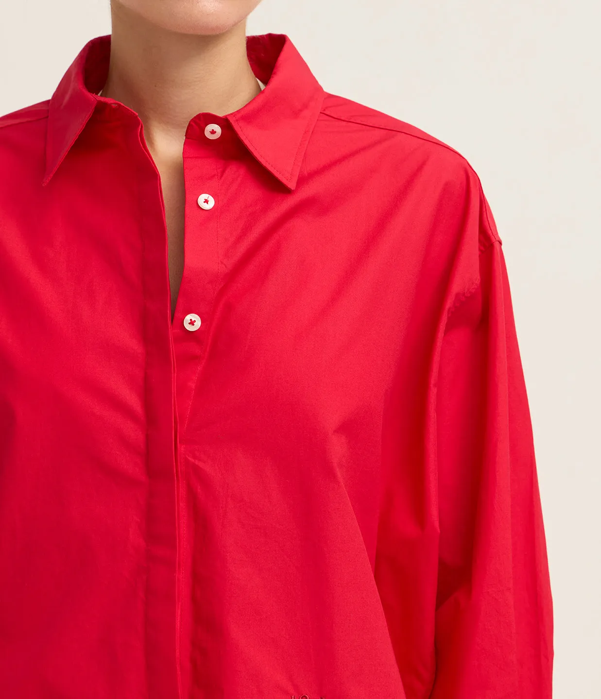 Palma Shirt in Bespoke Red