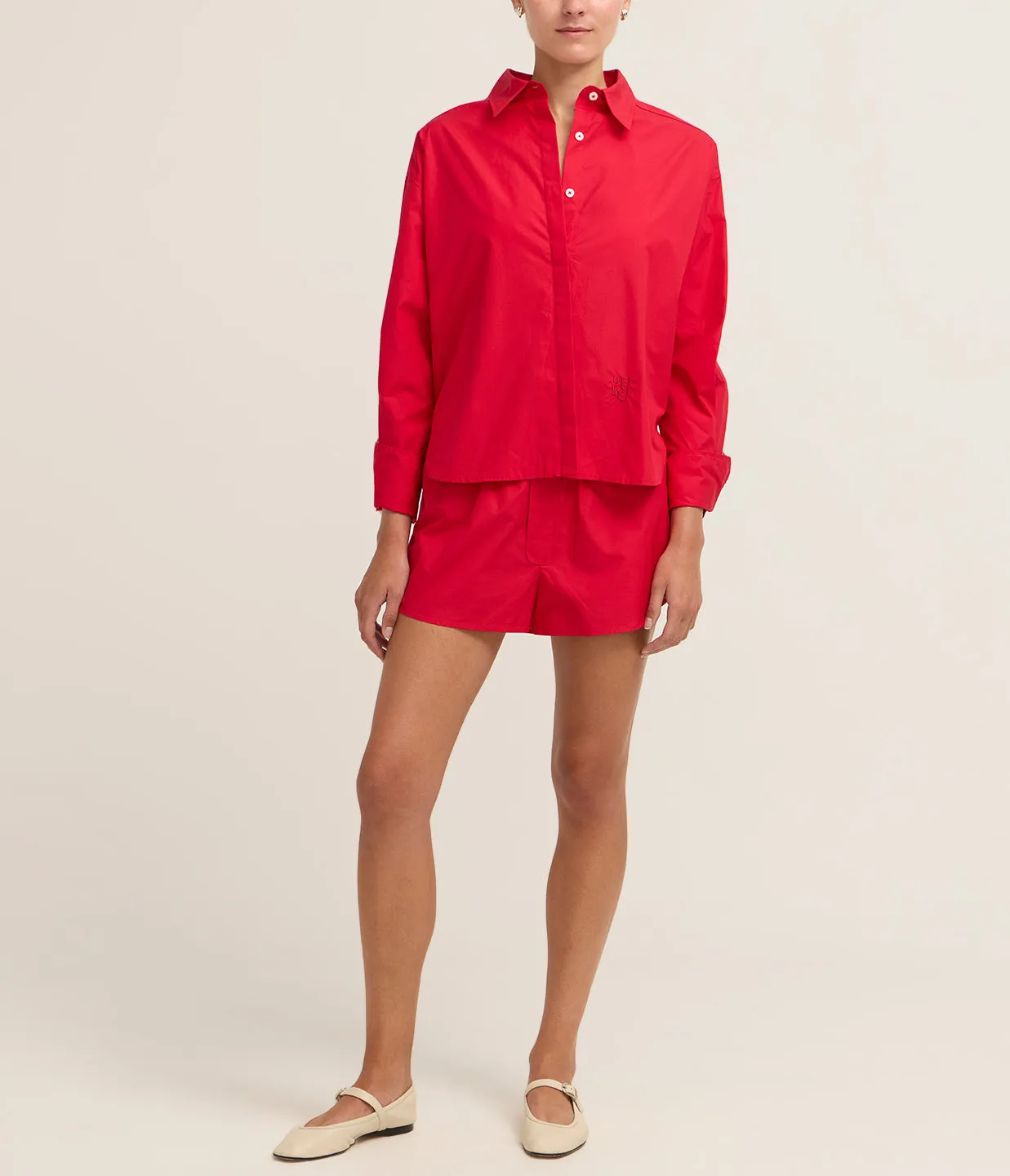 Palma Shirt in Bespoke Red