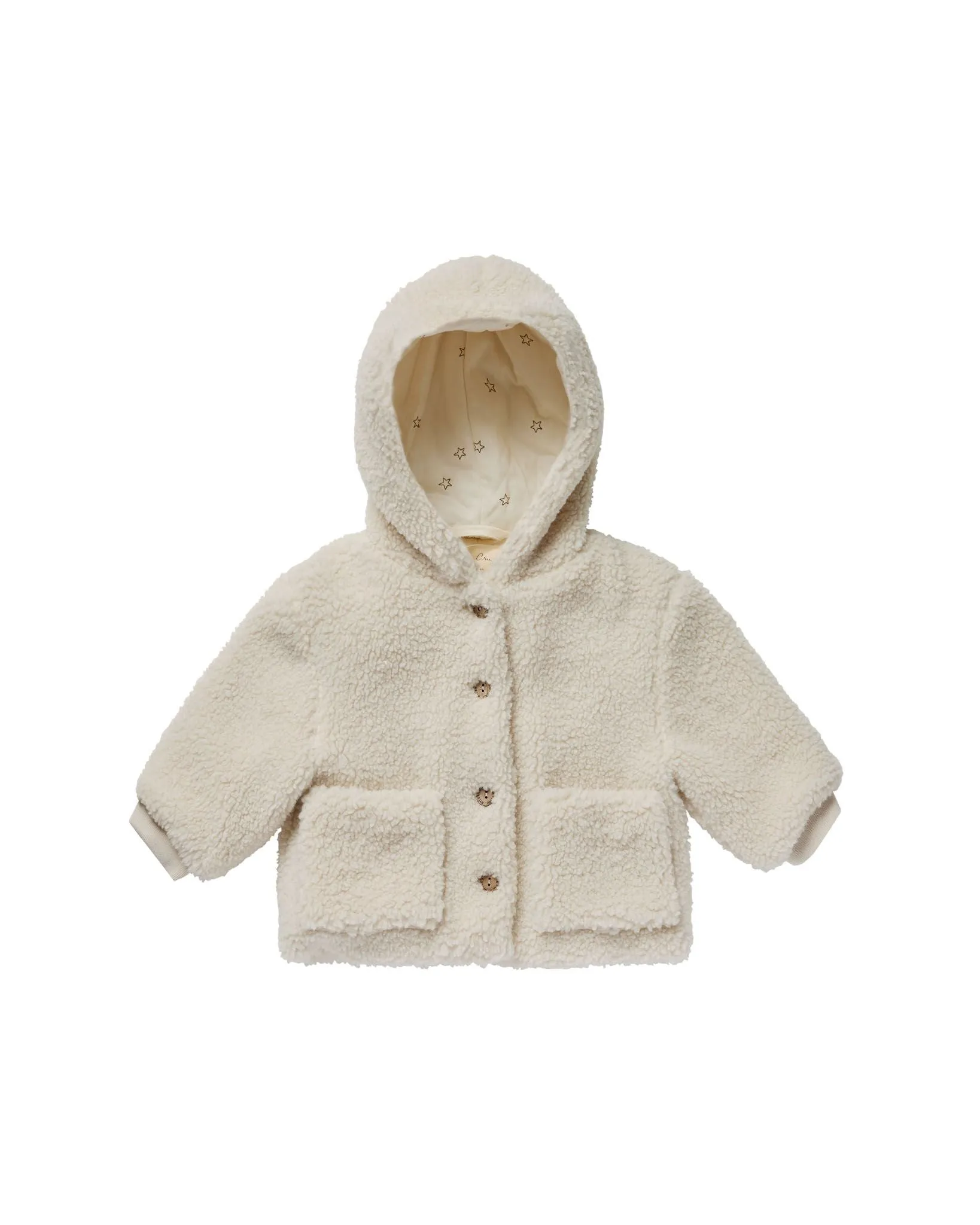 Rylee   Cru Shearling Baby Coat || Natural