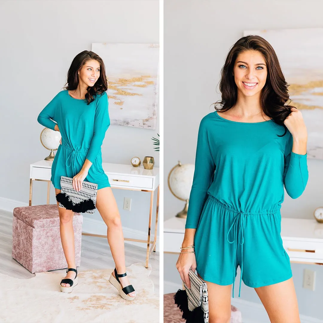 The Poolside Jade Green Romper