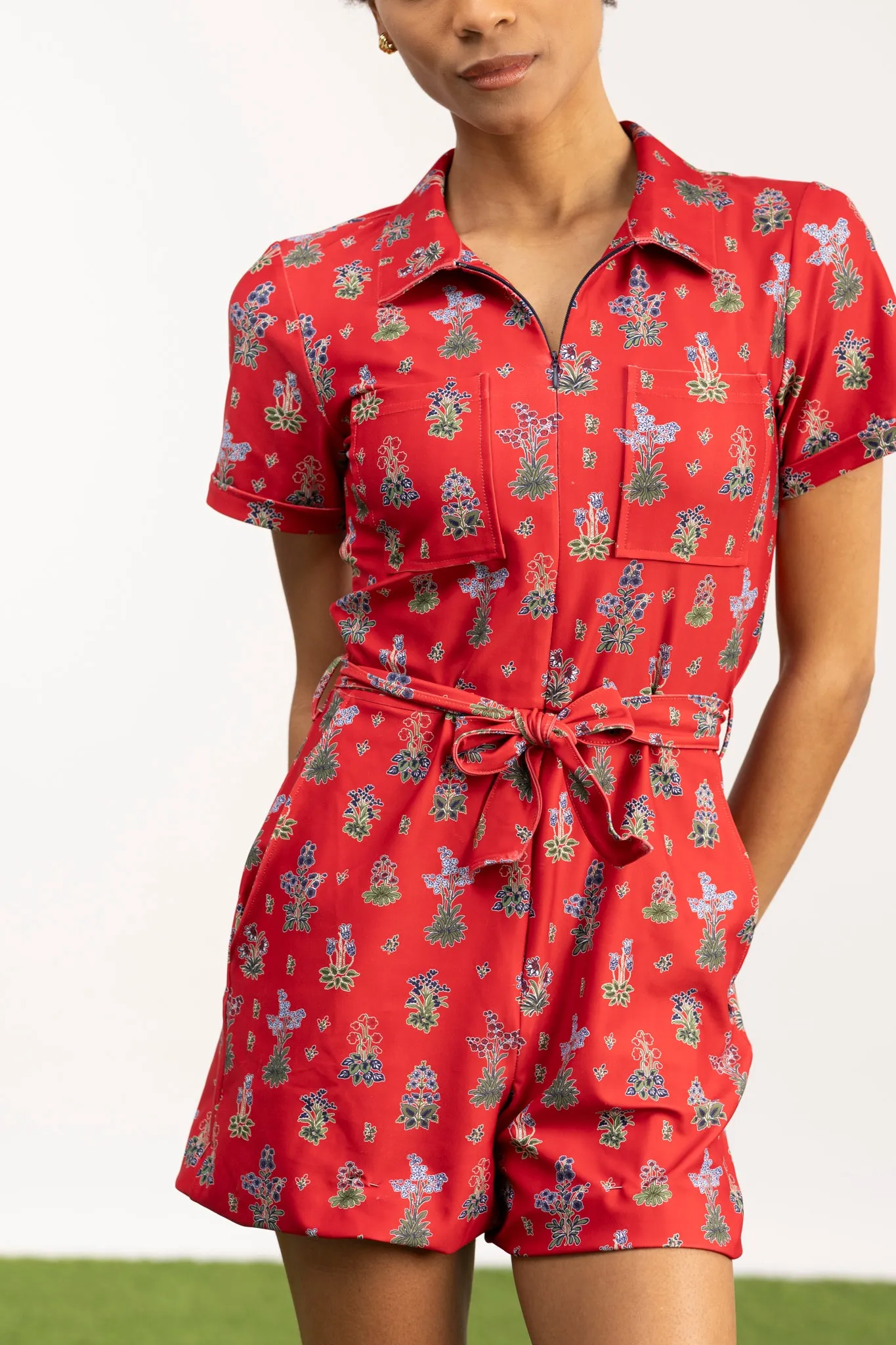 The Ranger Romper - Meadows Kiss Cherry
