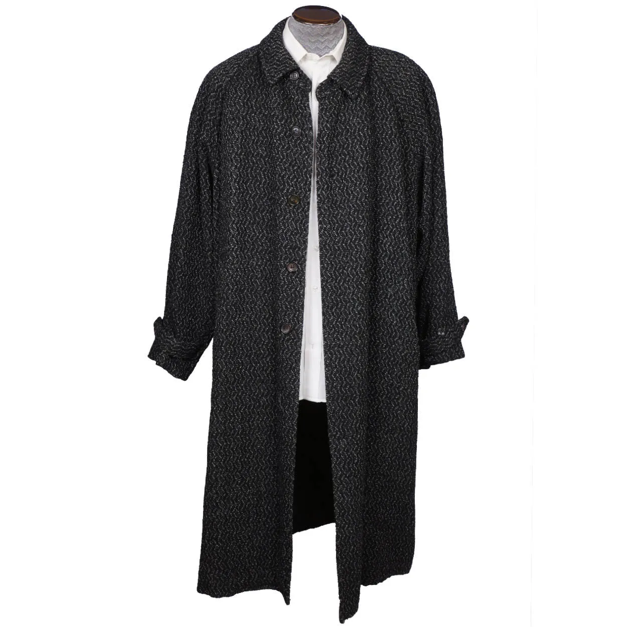 Vintage 1980s Rei Kawakubo Mens Overcoat Oversize Fashion Medium Coat Made Japan